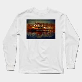 Boat Dock On North Lake Long Sleeve T-Shirt